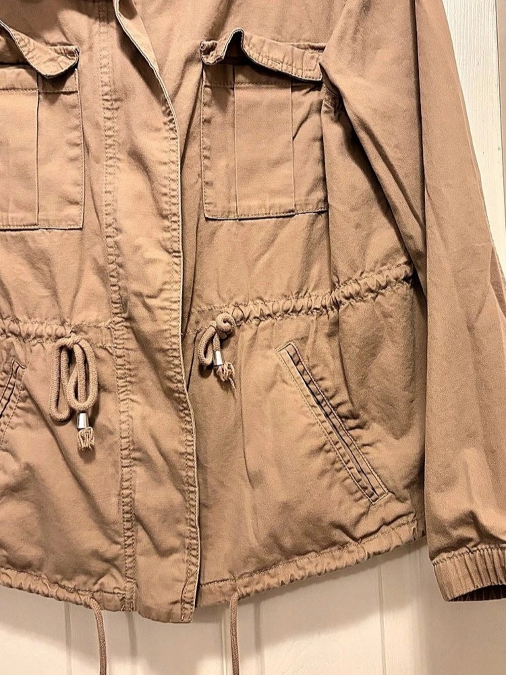Old Navy Women’s Utility Jacket in Tan Size XL - Picture 6 of 9